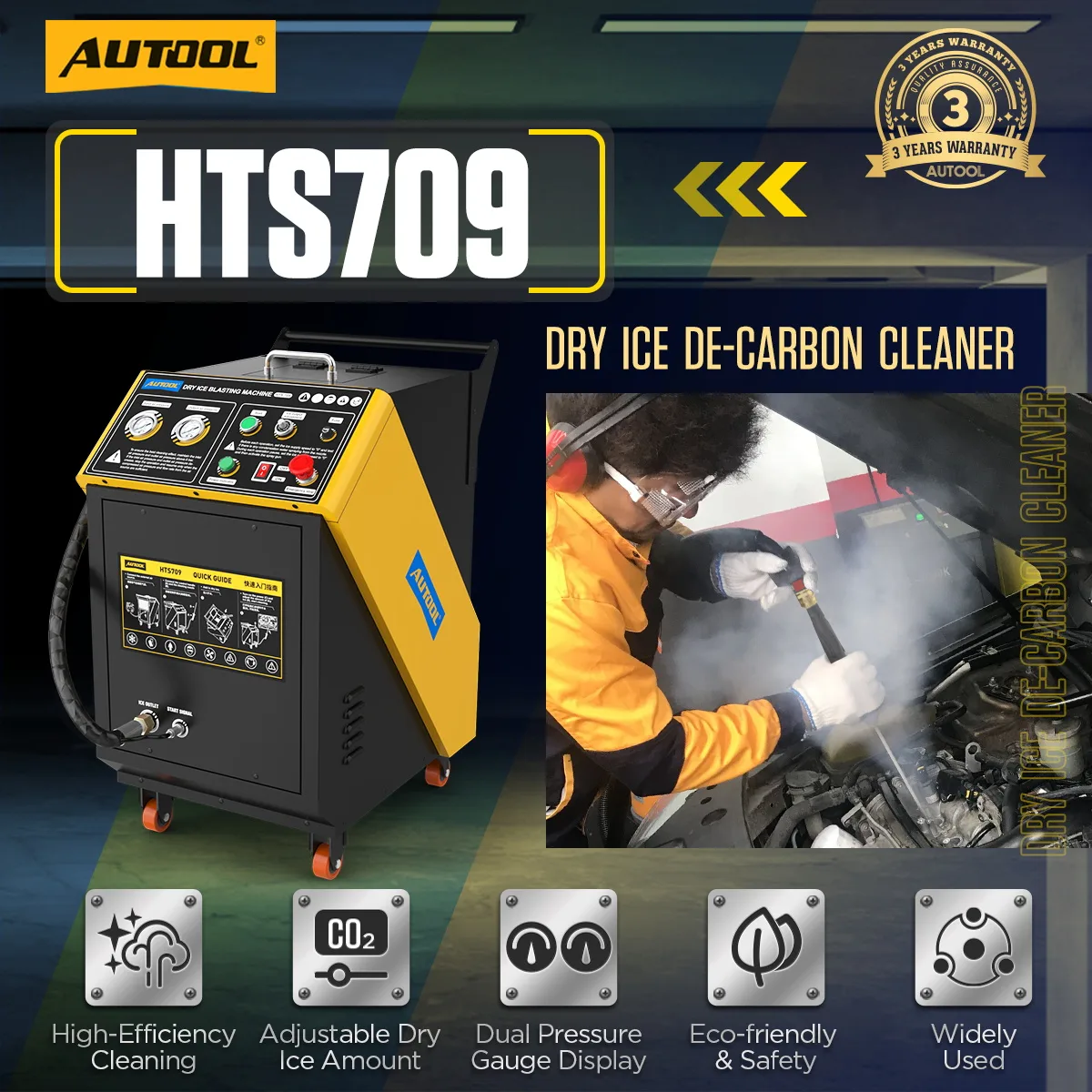 AUTOOL HTS709 Dry Ice Cleaning Machine view 2