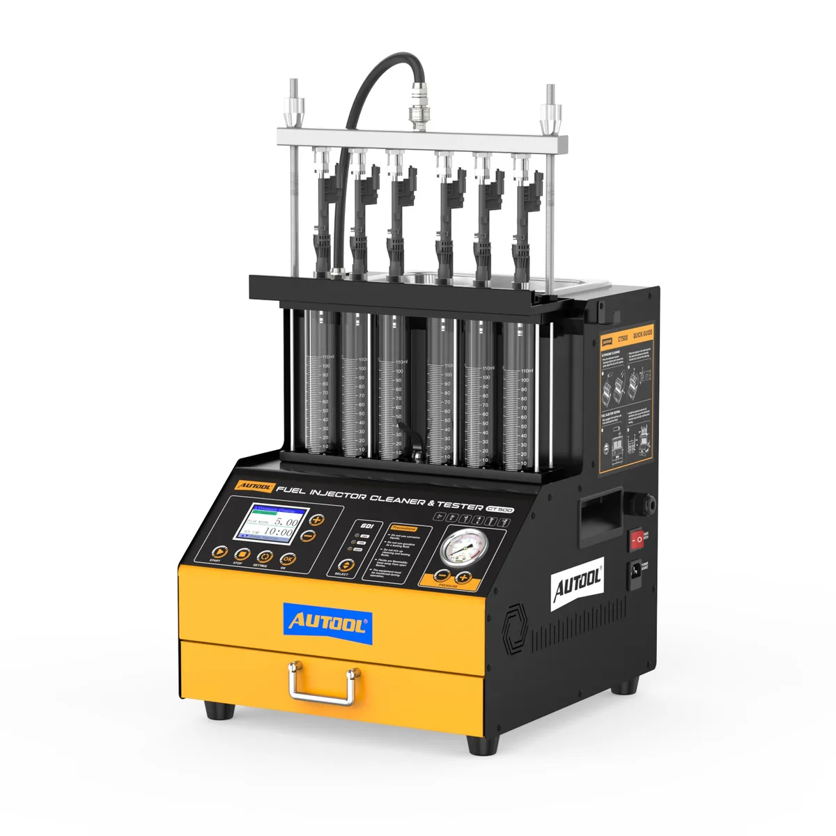 AUTOOL CT500 GDI/EFI/FSI Fuel Injector Cleaning Machine & Tester with Pulse Tests