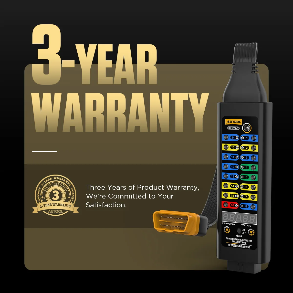 AUTOOL OBD2 Breakout Box Protocol Detector Premium Version view 3