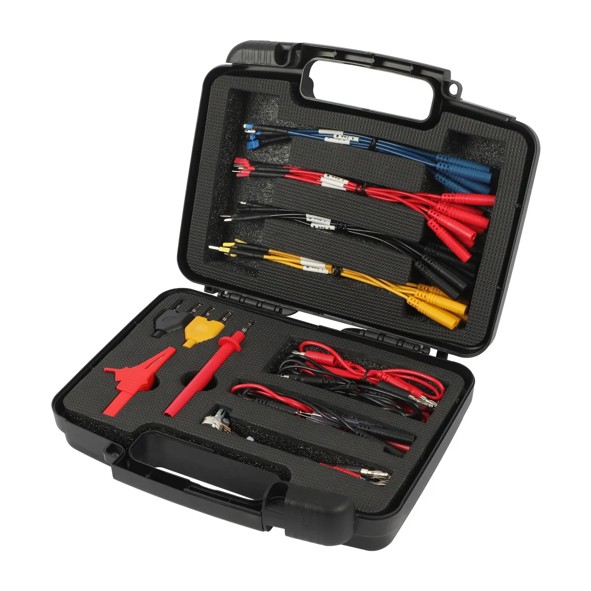 AUTOOL 48PCS Test Lead Kit Banana Plug To Test Hook Cable Replaceable Multimeter Probe Test Wire Probe Alligator Clip view 3