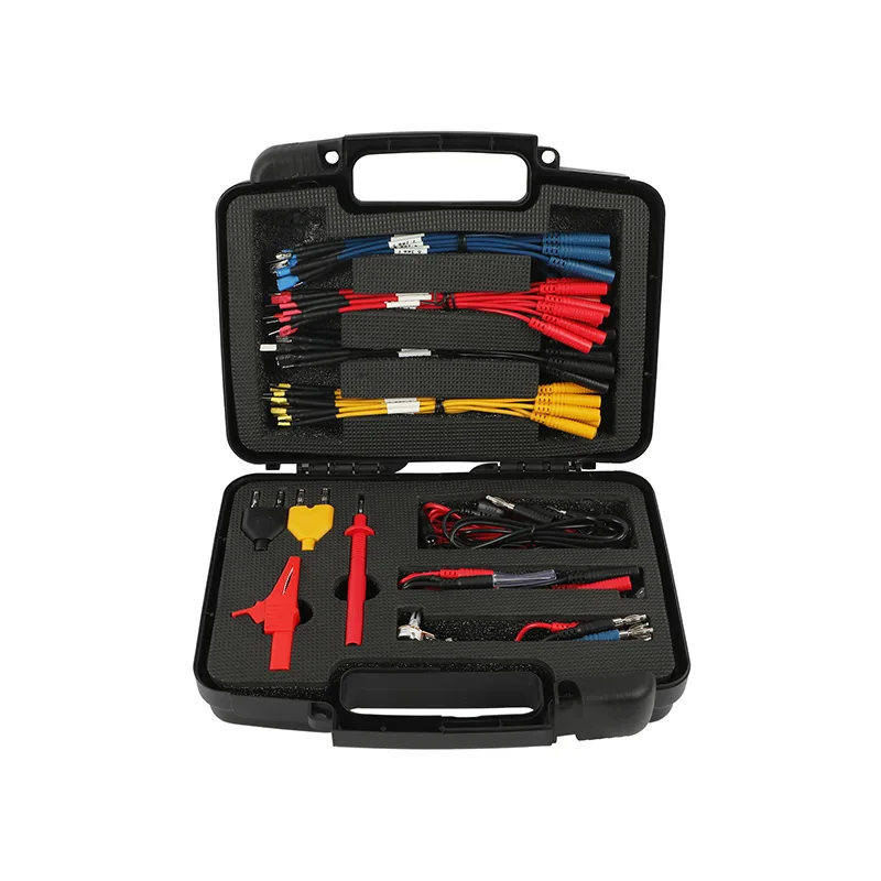 AUTOOL 68PCS Test Lead Kit Banana Plug To Test Hook Cable Replaceable Multimeter Probe Test Wire Probe Alligator Clip