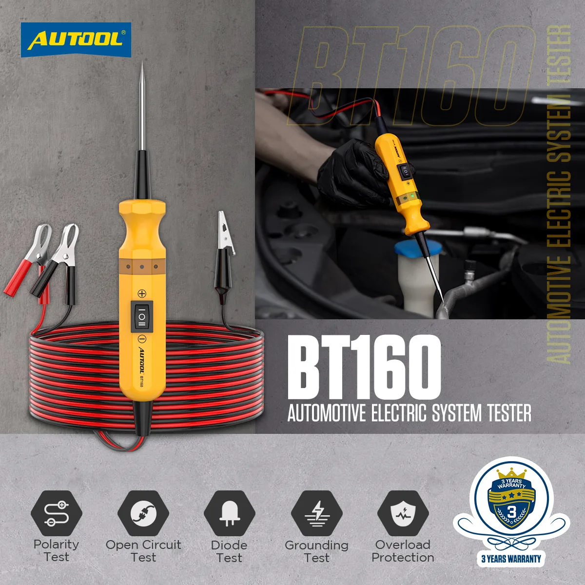 AUTOOL BT160 Automotive Circuit Tester Circuit Checker view 2