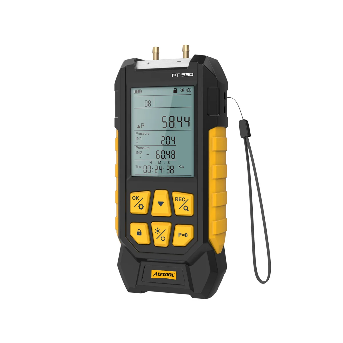 AUTOOL PT530 Digital Manometer Dual Port Pressure Gauge