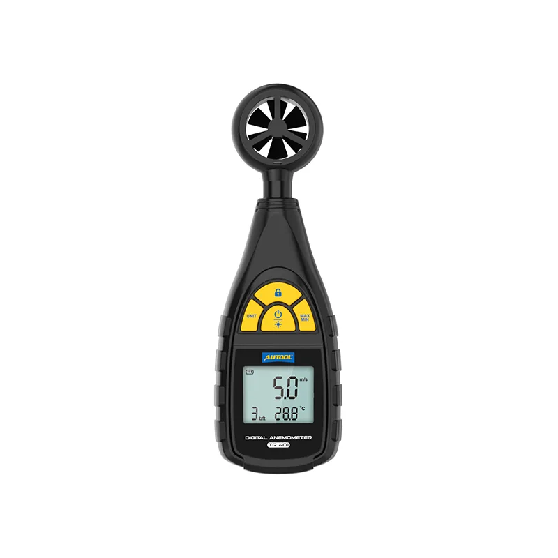 AUTOOL TR401 Digital Anemometer, Handheld Wind Speed Meter For Measuring Wind Speed, Temperature In Automotive Air Conditioning System
