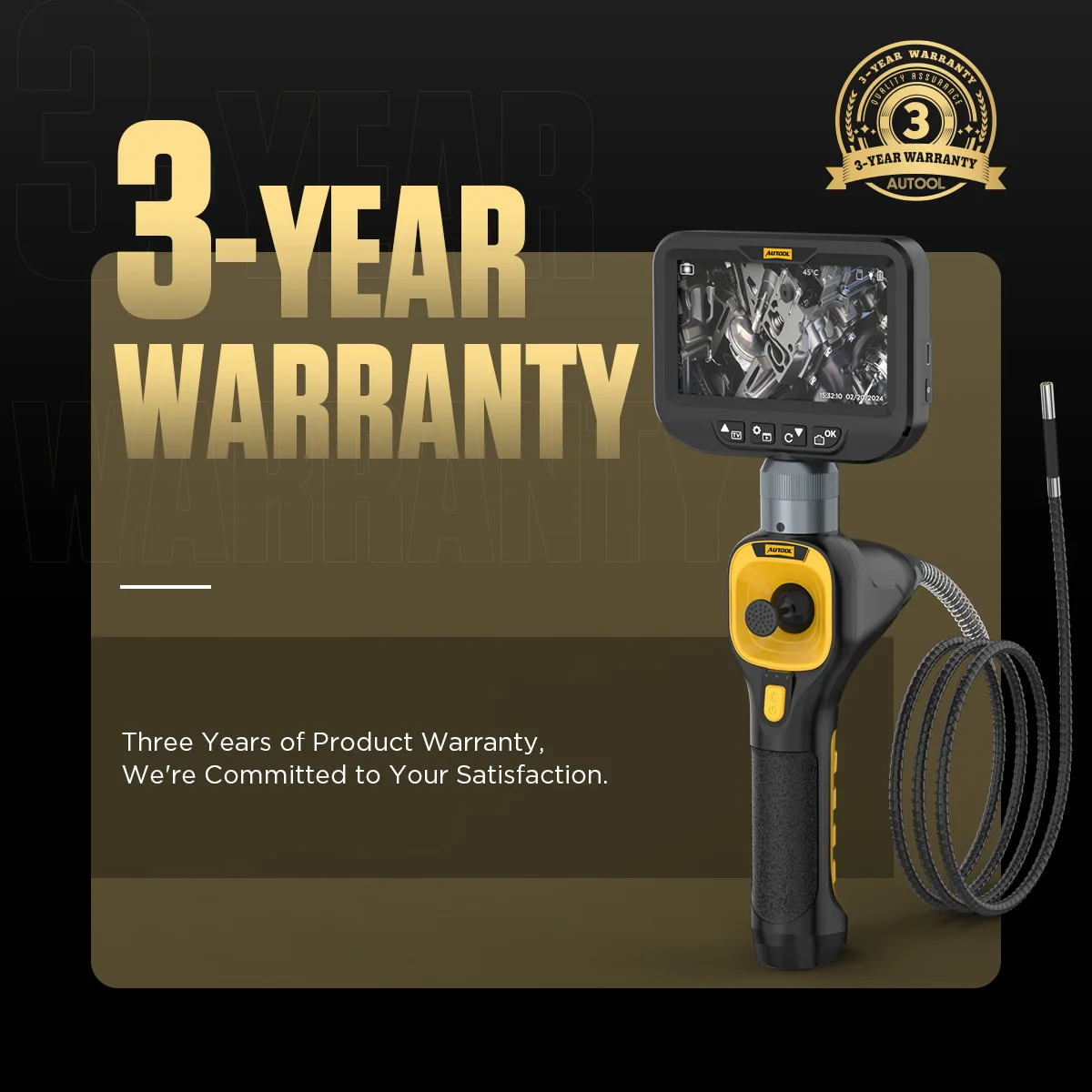 AUTOOL SVB308 Car Inspection Camera Articulating Borescope view 3