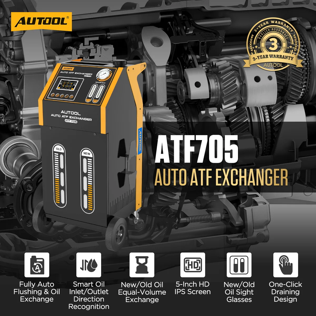 AUTOOL ATF705 Automatic Transmission Fluid ATF Exchanger view 2