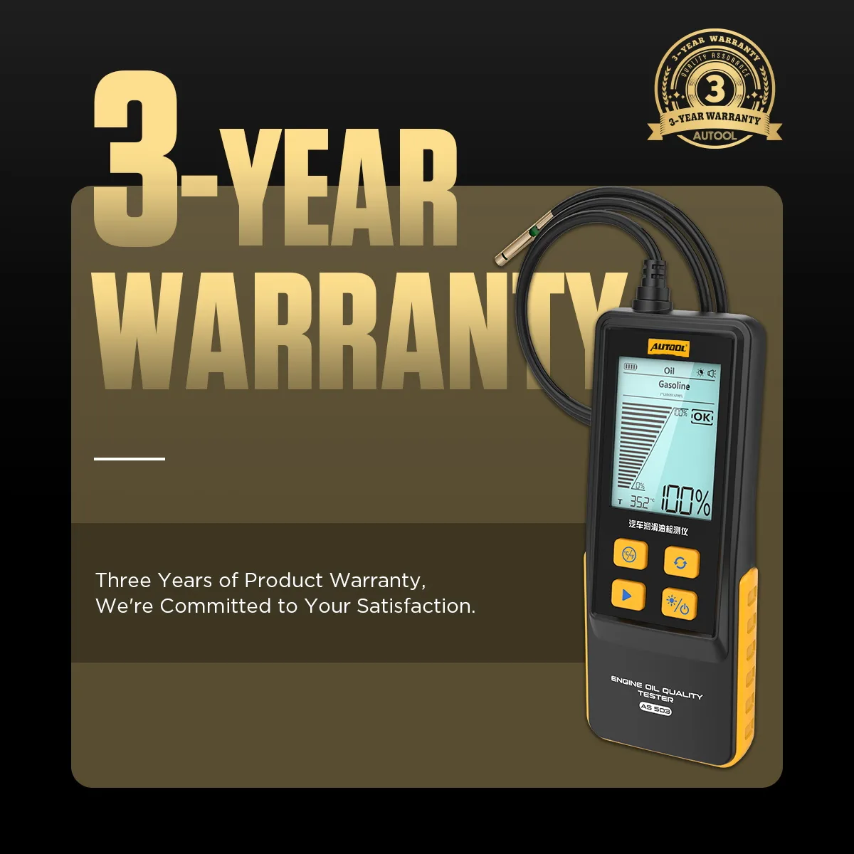 AUTOOL AS503 Engine Oil Tester with Digital Display view 3