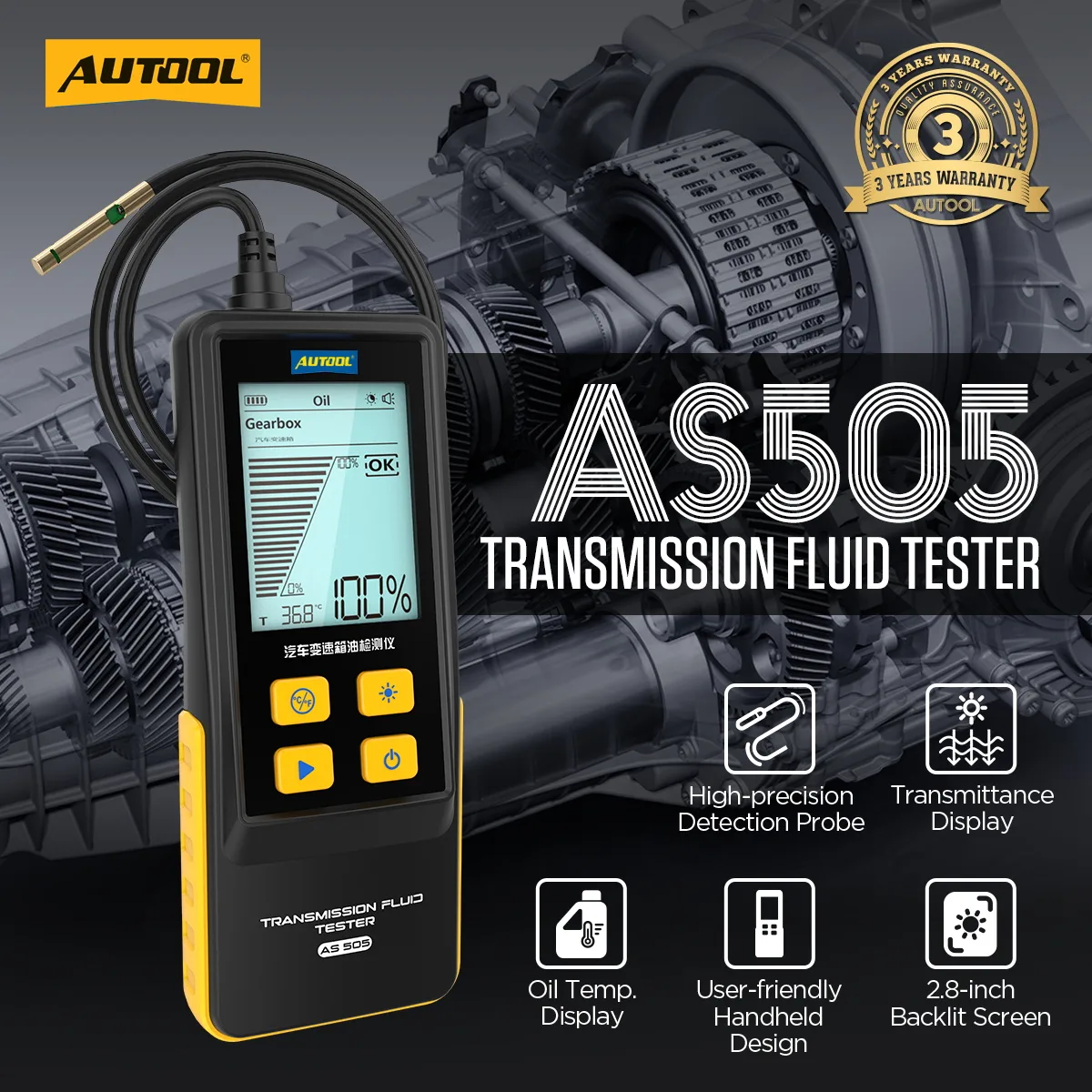AUTOOL AS505 Exchanger Transmission Oil Tester with Display view 2