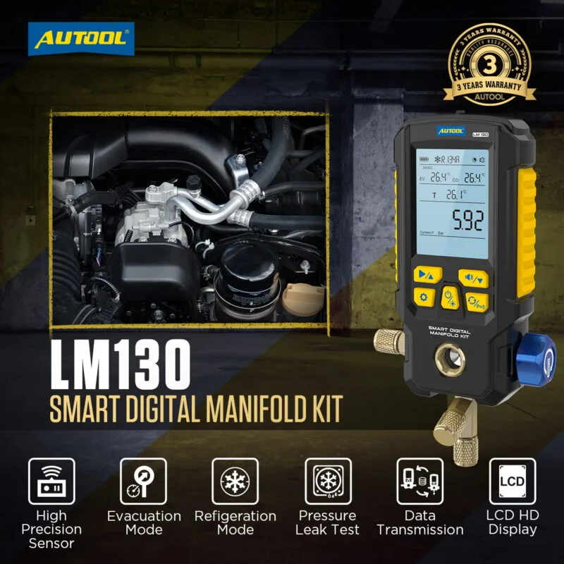 AUTOOL LM130 Smart Digital Manifold Kit view 2