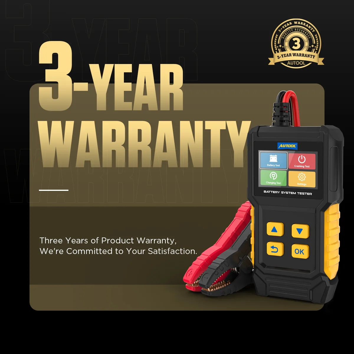 AUTOOL BT360 Digital Automotive Diagnostic Battery Tester Analyzer Charging Scanner Tool view 3
