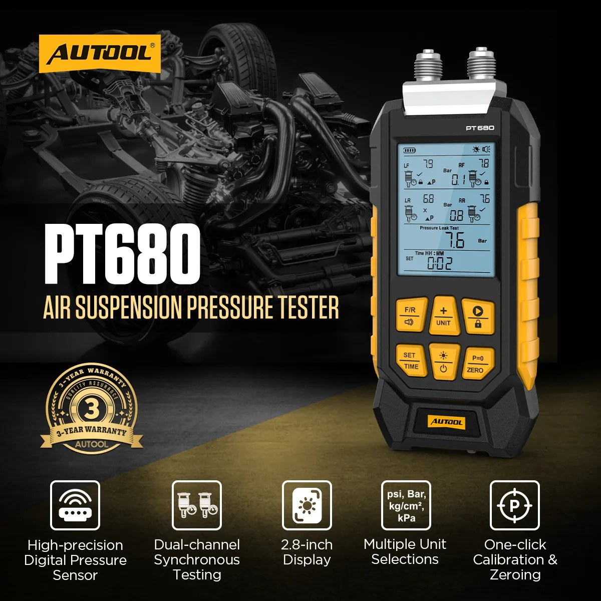 AUTOOL PT680 Air Suspension Pressure Tester view 2