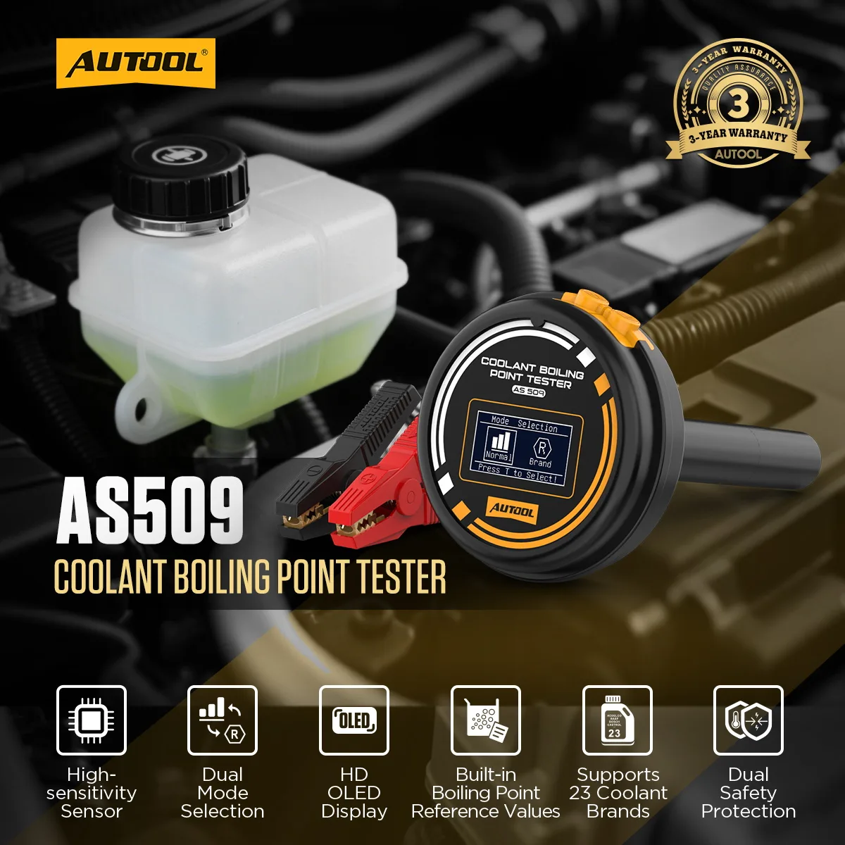 AUTOOL AS509 Coolant Boiling Point Tester view 2