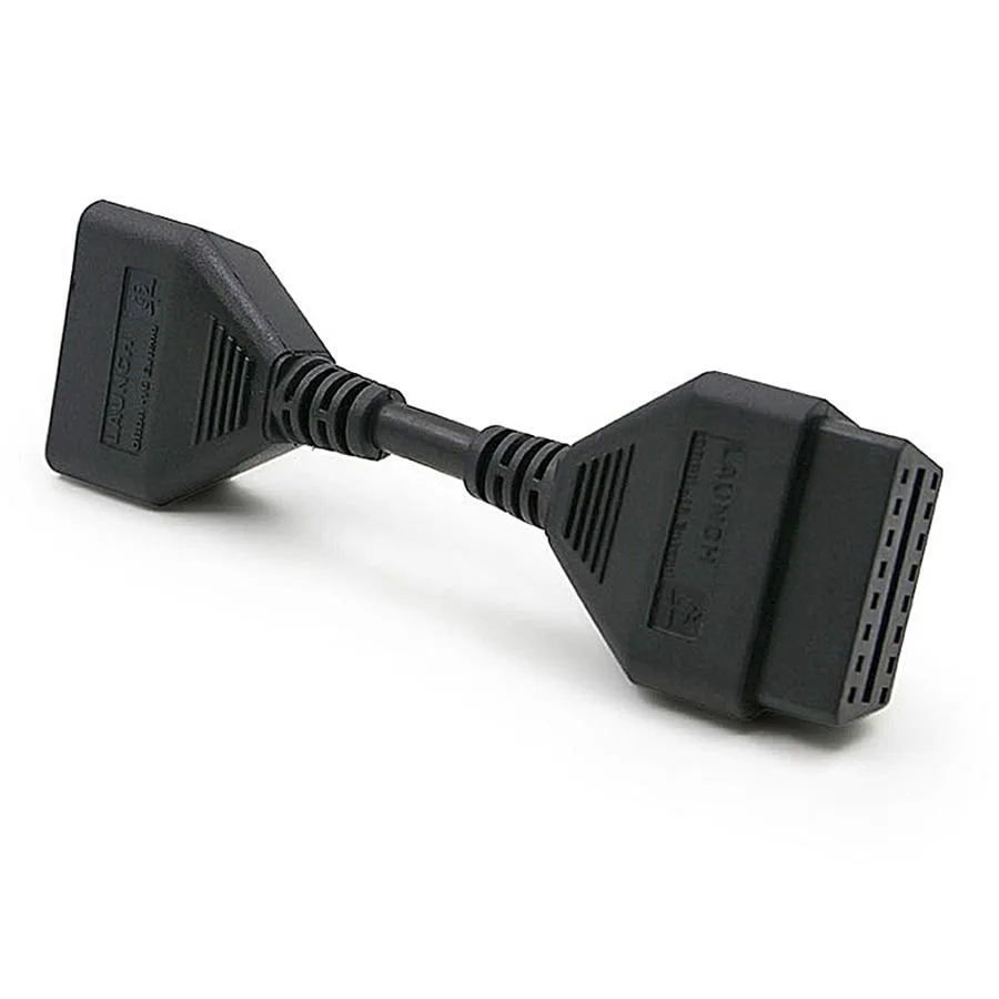 AUTOOL Car OBD 2 II Extension Cable Connector Auto OBD 16pin Adapter Extend Wire OBD2 Connect Cord For Launch X431 Airbag 14CM view 2