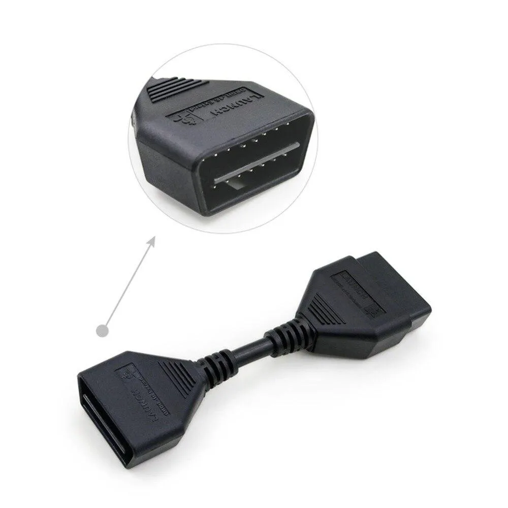 AUTOOL Car OBD 2 II Extension Cable Connector Auto OBD 16pin Adapter Extend Wire OBD2 Connect Cord For Launch X431 Airbag 14CM view 3