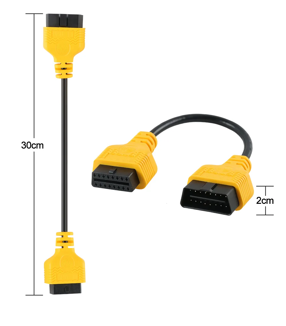 AUTOOL OBD 2 Diagnostic Adapter Cable Car OBD2 II ELM327 Extend Connector Scanner 16Pin Male to Female Extension Wire 30cm view 3