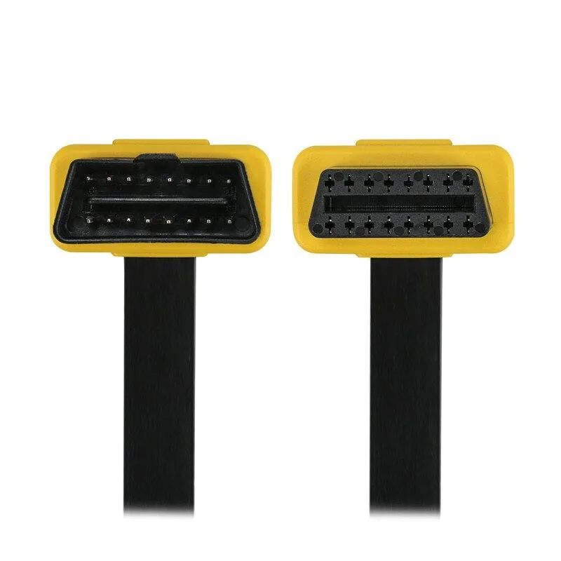 AUTOOL 100cm Cars OBD2 Connector Extension Cable Flat Wire 16Pin Male to Female Extension Flat Cord Adapter OBD2 Extend Cable view 2