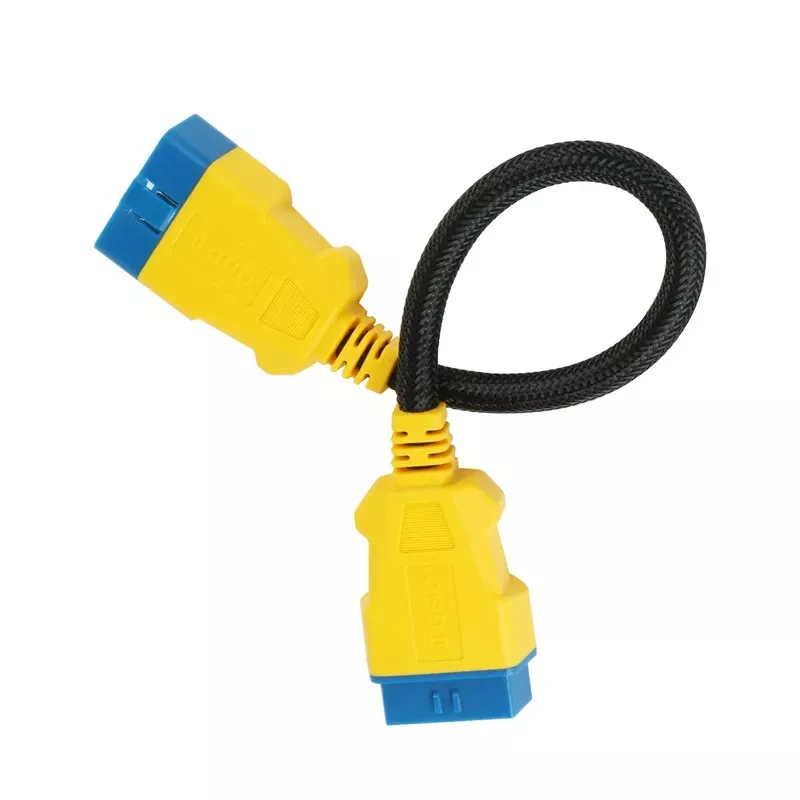 AUTOOL 36CM Car OBD2 Reinforced Nylon Extension Cord Male to Female Cable for Launch Easydiag/THINKDIAG/THINKDRIVER/ELM327 Cable view 2