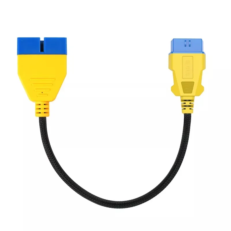 AUTOOL 41CM OBD2 Extension Cable Connector for GM12pin OBD2 Adapter Wire Nylon OBDII Male to Female Extension Cord