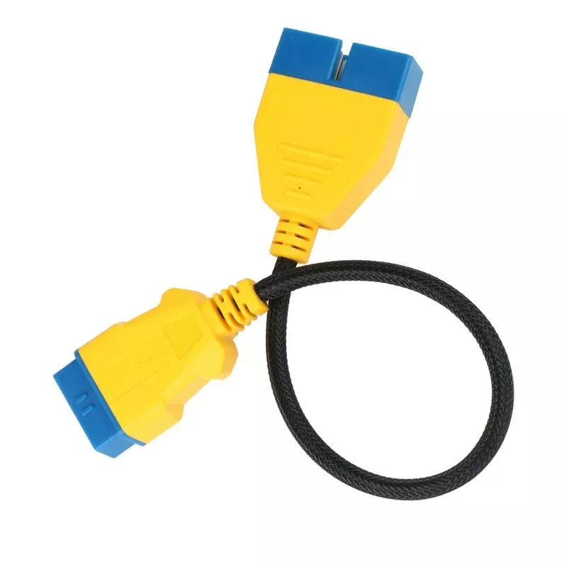 AUTOOL 41CM OBD2 Extension Cable Connector for GM12pin OBD2 Adapter Wire Nylon OBDII Male to Female Extension Cord view 2