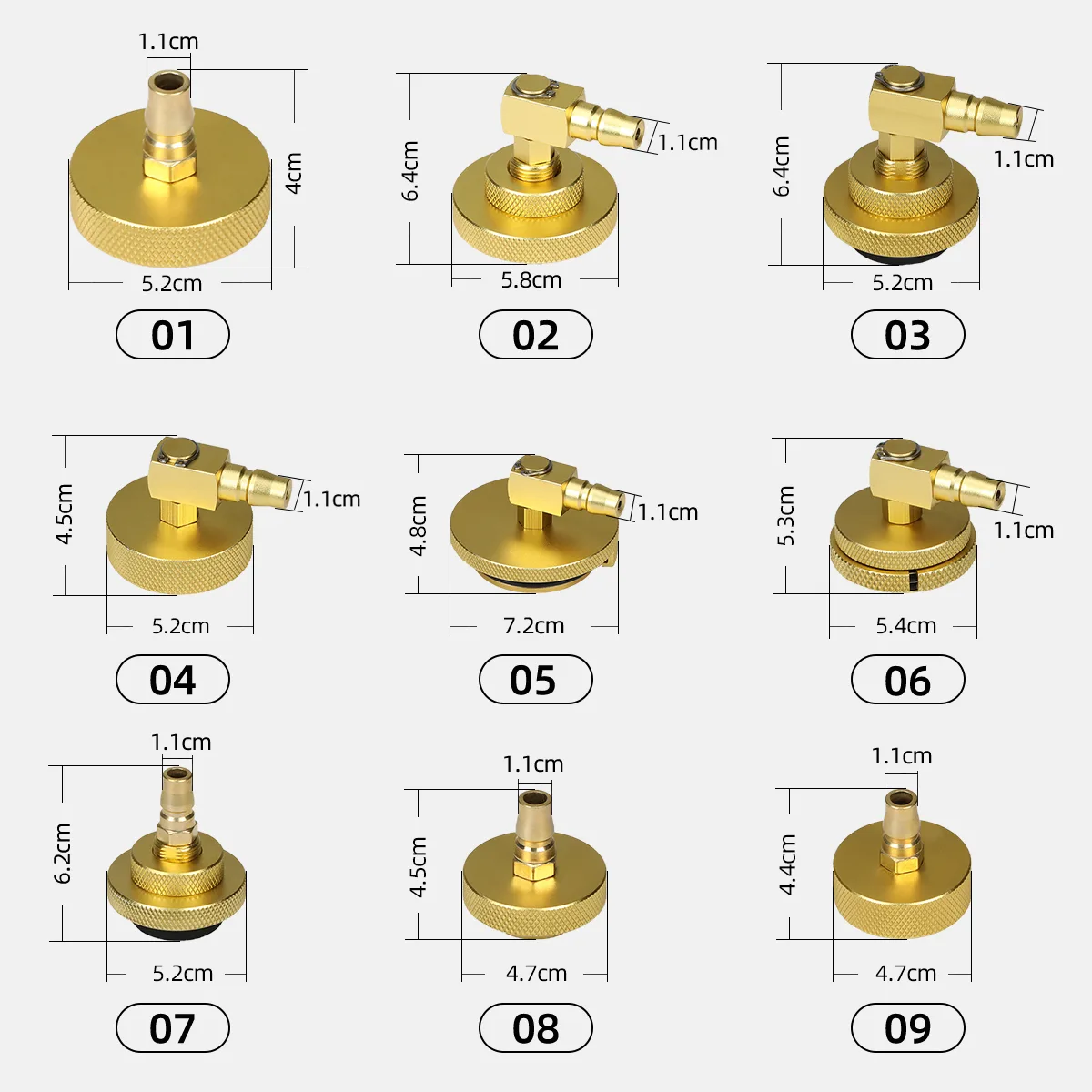 AUTOOL 17-Piece Brake Fluid changer Adapters view 3